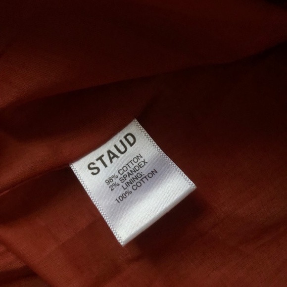 EUC STAUD Well Mini Dress Rust Sz6 - Picture 7 of 7